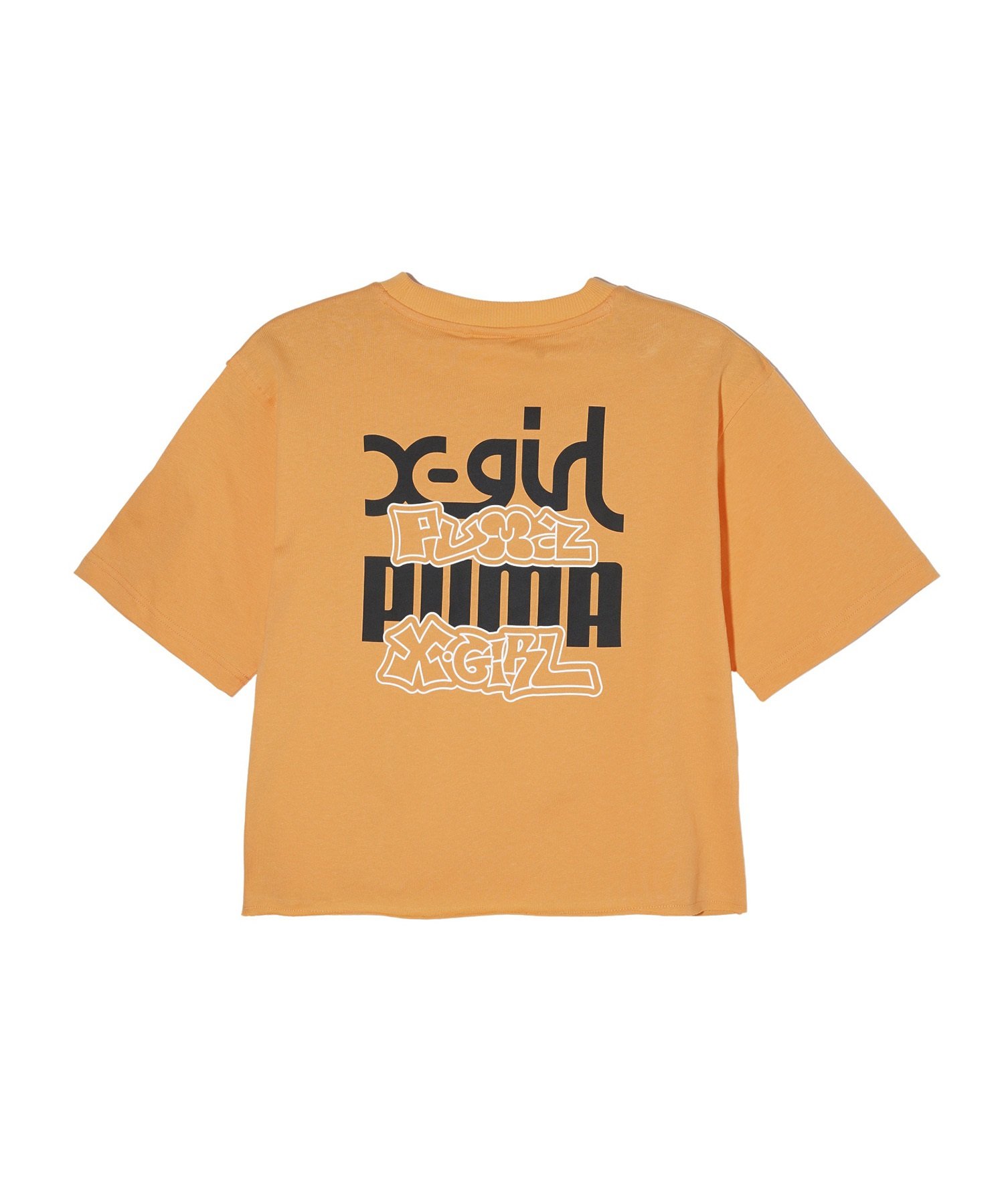 【マトメガイ対象】PUMA プーマ × X-GIRL エックスガール コラボ ウィメンズ グラフィック 半袖 Tシャツ レディース 624723(46-S)