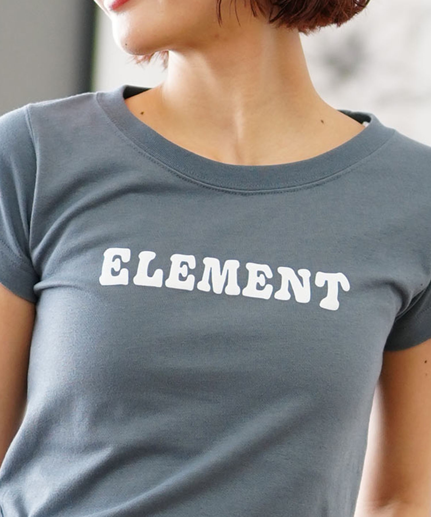 ELEMENT エレメント FLOWER CHILD MINI SS レディース 半袖 Tシャツ ショート丈 クロップド丈 チビT BE02C-259(GSP-M)