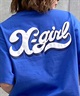 X-girl/エックスガール LETTERING LOGO SS TEE 105242011042 レディース Tシャツ ムラサキスポーツ限定(BLACK-M)