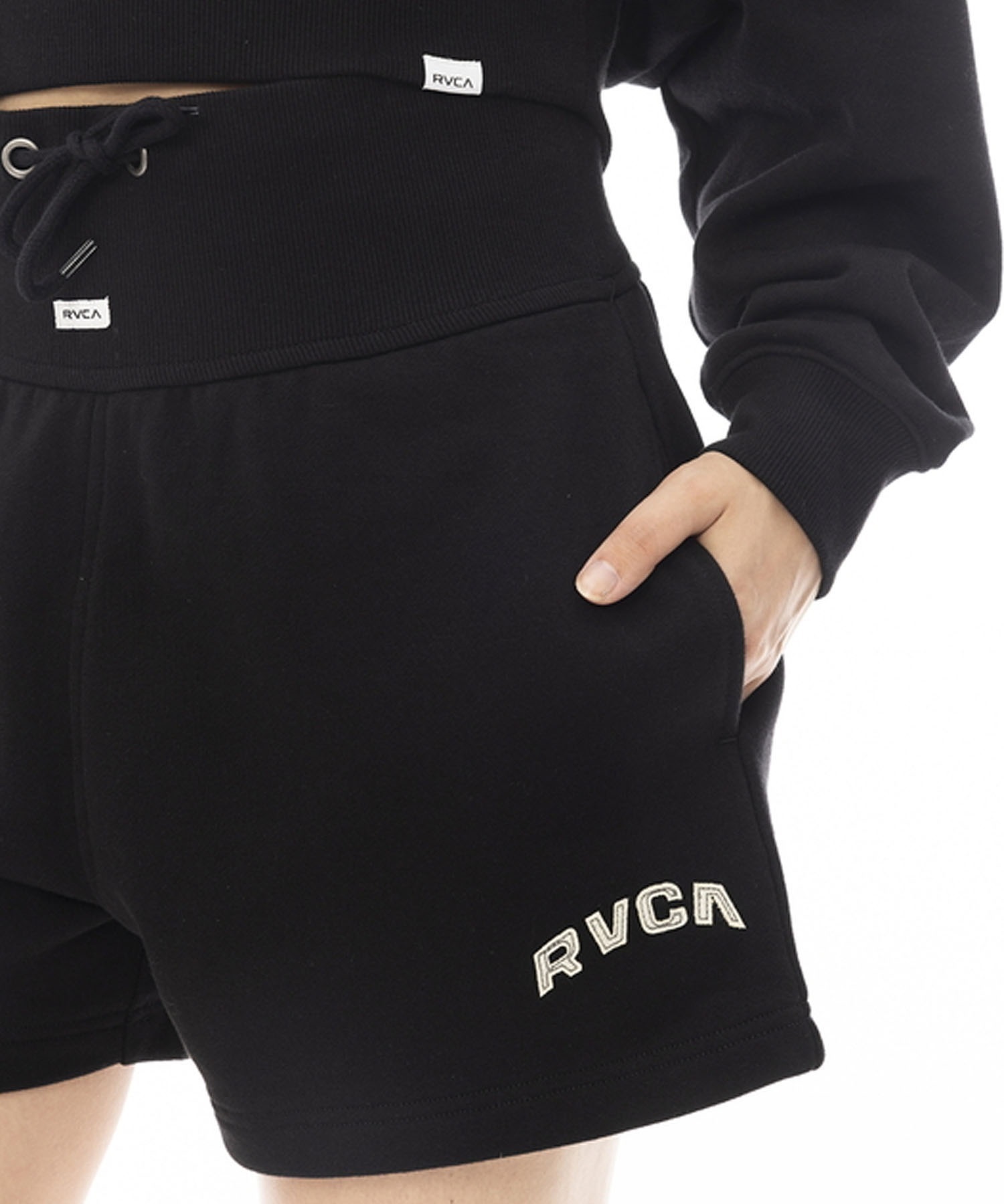 RVCA ルーカ BOXER SWEAT PANTS レディース スウェット ショートパンツ セットアップ対応 BE043-611(BES0-M)