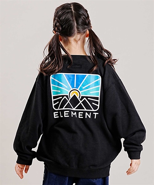 ELEMENT/エレメント RISE CREW YOUTH キッズ ジュニア スウェット トレーナーBD026-035(GRH-130cm)