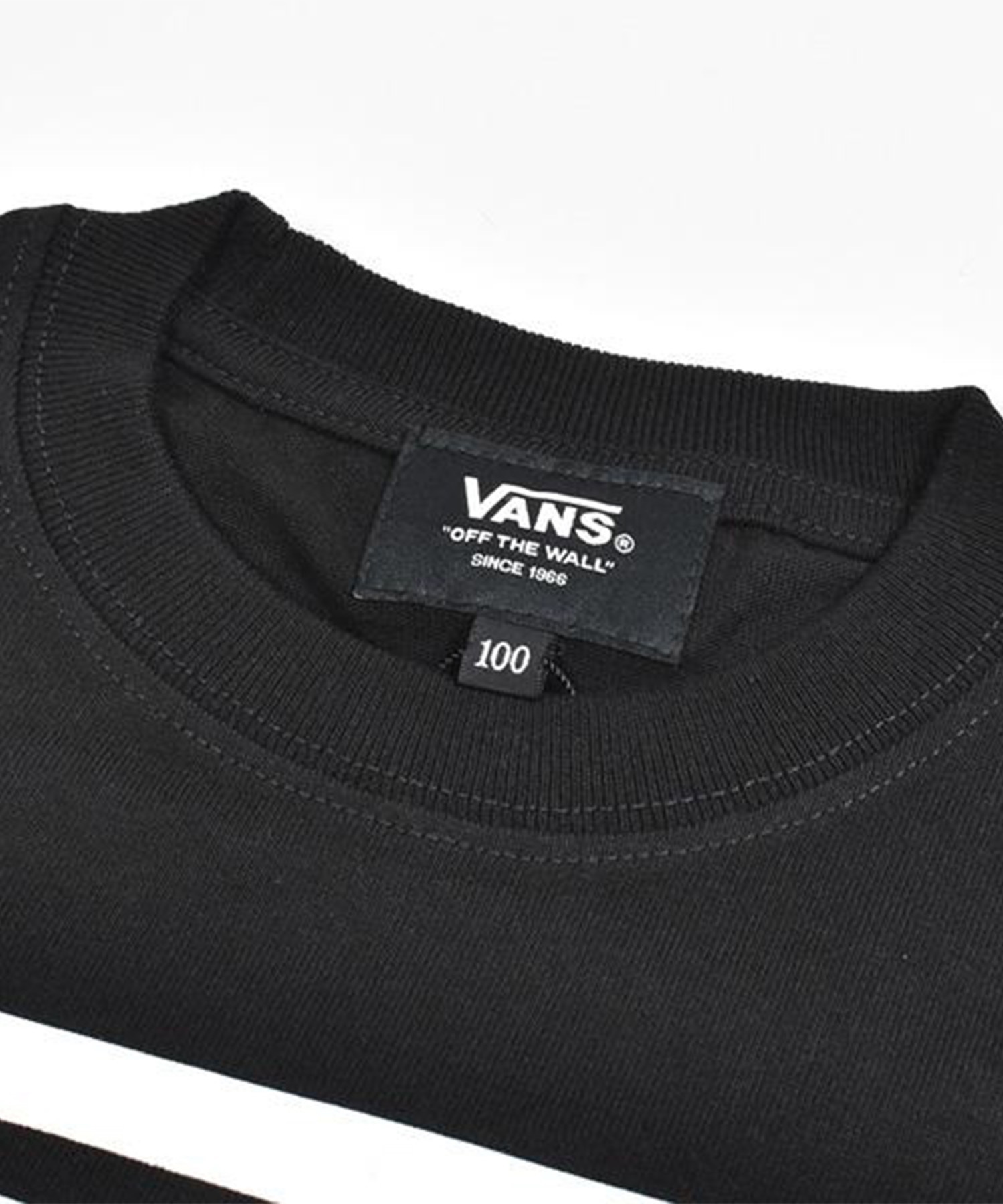 VANS バンズ キッズ 半袖 Tシャツ ロゴ 定番 VANS-KT01(WT/BK-100cm)