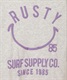 RUSTY ラスティー 963500 WT キッズ 半袖Tシャツ KK1 D22(WT-100cm)