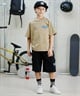 DC ディーシー キッズ Tシャツ 半袖 ブルーラット スケートボード 親子コーデ ワイドシルエット YST242503(WHT-100cm)