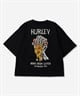Hurley ハーレー BOYS OVERSIZE PIZZA SHORT SLEEVE TEE キッズ 半袖 Tシャツ BSS2431005(BLK-130cm)