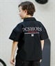 DC ディーシー キッズ シャツ 半袖 バックロゴ スケートボード 親子コーデ 公園 ワイドフィット YSH242501(BLK-130cm)