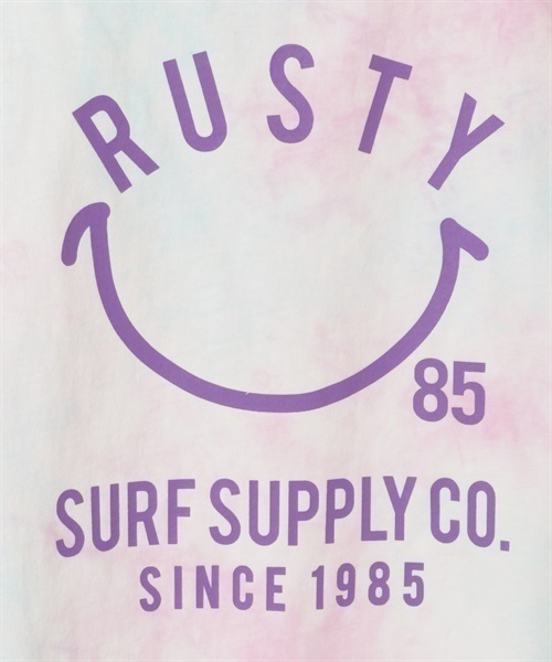 RUSTY ラスティー v キッズ ガールズ 半袖Tシャツ KK1 D22(OR-120cm)