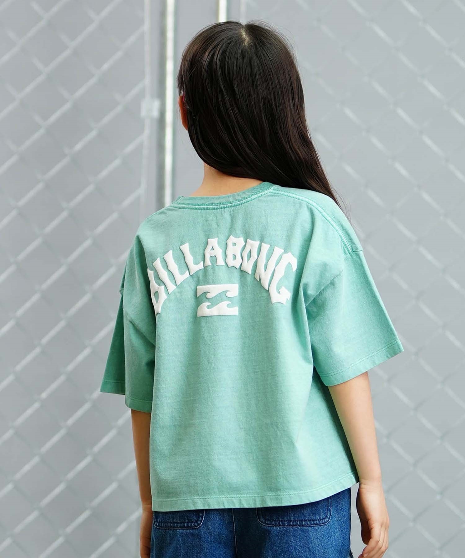 BILLABONG ビラボン ARCH LOGO WIDE LOOSE CROPED TEE キッズ 半袖 Tシャツ 親子コーデ BE015-250(BSD-130cm)