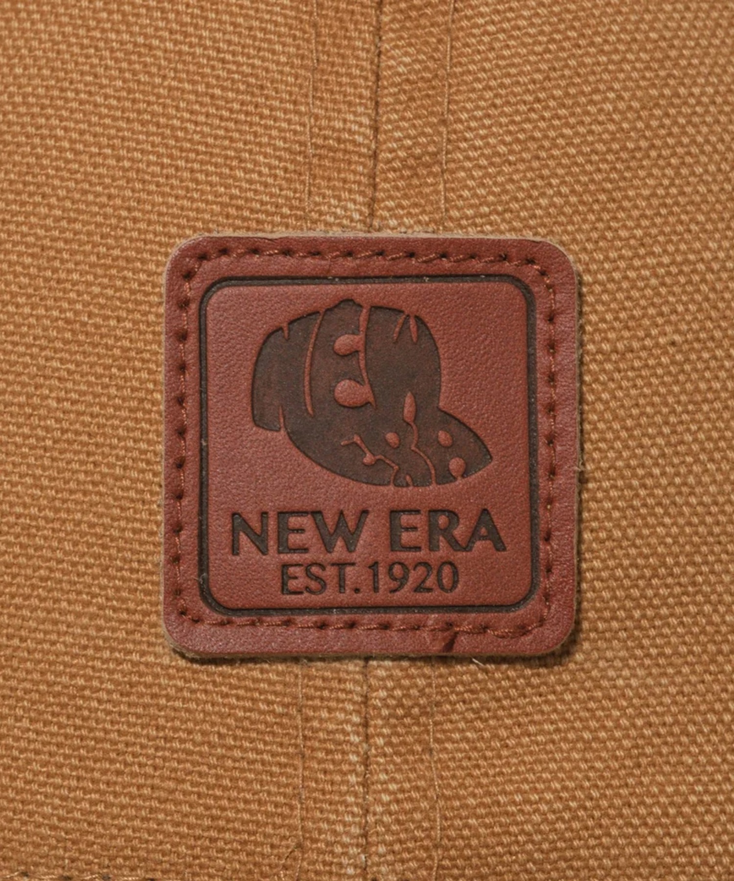 NEW ERA ニューエラ Youth 9TWENTY Leather Patch ダックキャンバス ライトブロンズ キッズ キャップ 帽子 14111929(ONECOLOR-YTH)