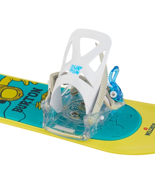 BURTON  スノーボード バインディング ビンディング キッズ Kids' Grom Disc Snowboard Bindings 23-24モデル(White-M)