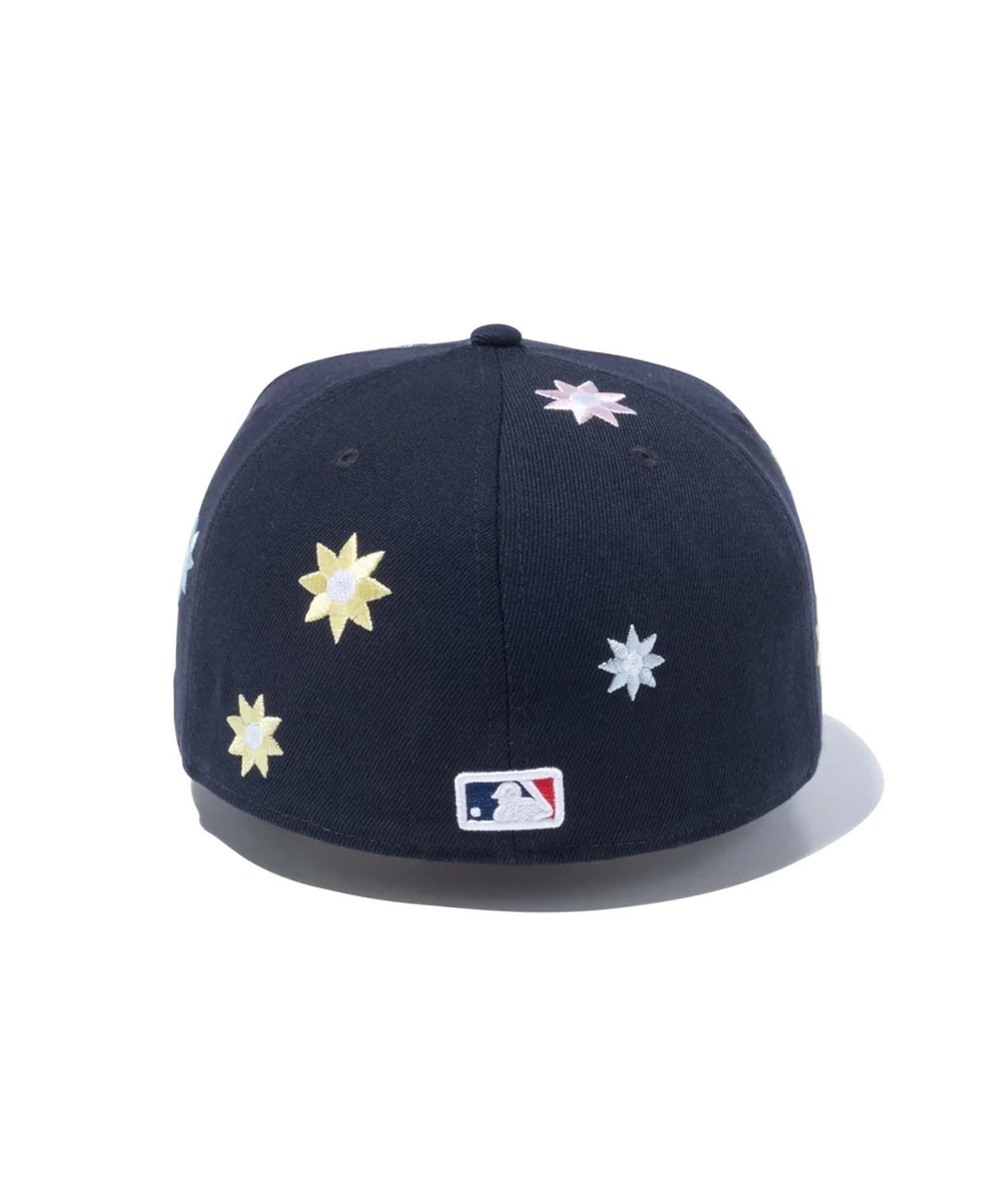 NEW ERA/ニューエラ キャップ 59FIFTY MLB Flower Embroidery ニューヨーク・ヤンキース 13751140(NVY-714)
