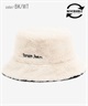 TOMMY JEANS/トミージーンズ バケットハット FUZZY REV. BUCKET ファジーリバーシブル フェイク ファー AW15459(BK/WT-FREE)