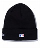 NEW ERA/ニューエラ ビーニー ベーシック カフニット MLB Team Logo ニューヨーク・メッツ ブラック 13751344(BLK-FREE)
