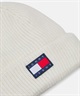 TOMMY JEANS/トミージーンズ ビーニー ニット帽 ダブル SOFT READY BEANIE AW15464(WT/NV-FREE)