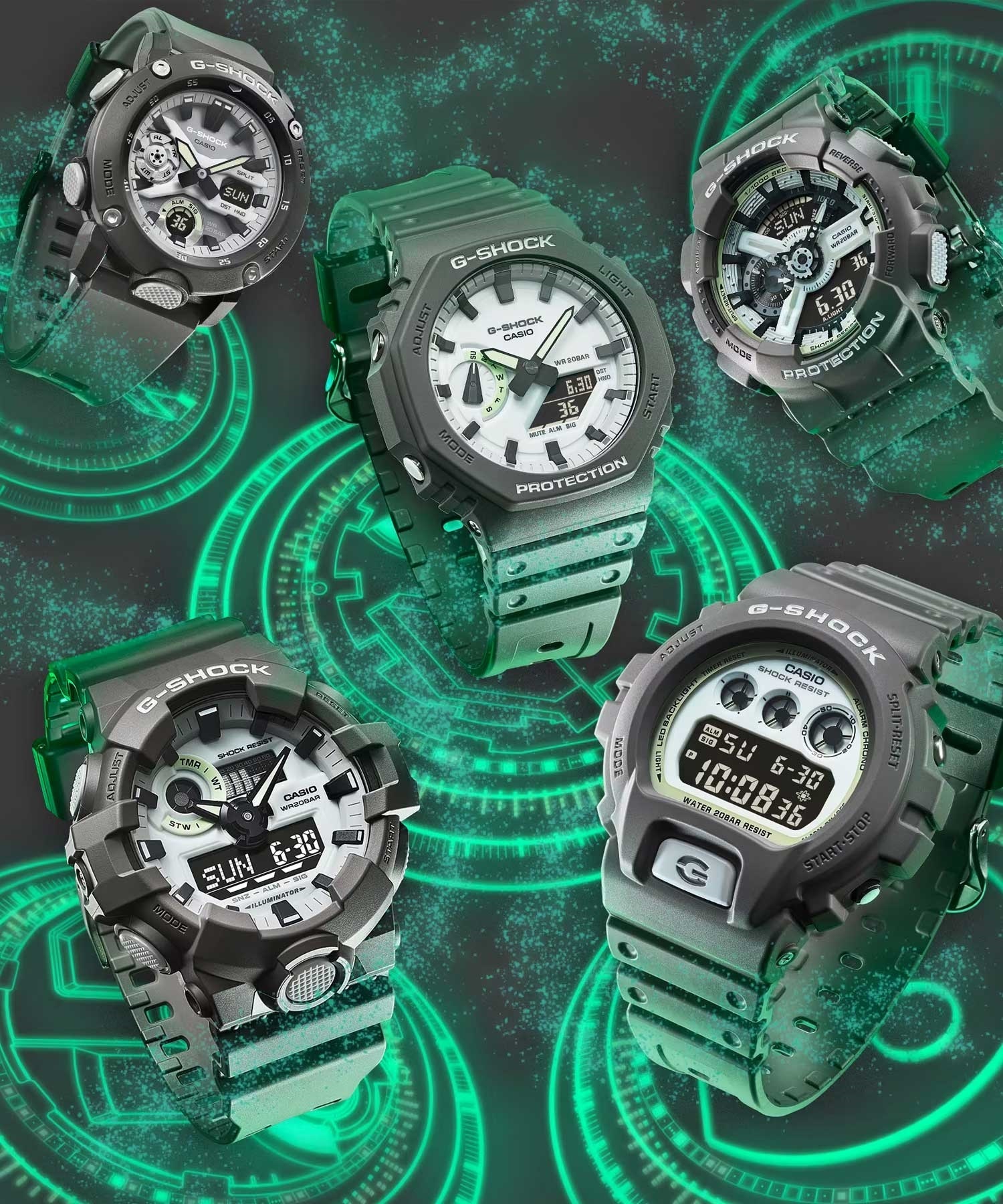 G-SHOCK ジーショック GA-2000HD-8AJF 時計 腕時計(GREY-ONESIZE)