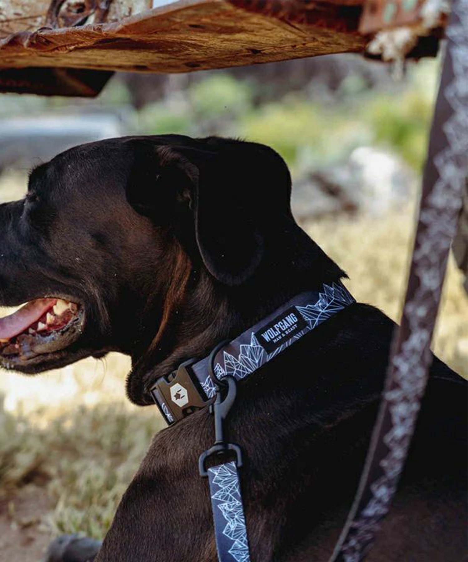 WOLFGANG ウルフギャング 犬用 リード WolfMountain Leash Mサイズ 中型犬用 大型犬用 ウルフマウンテン リーシュ グレー系 WL-002-83(GY-M)