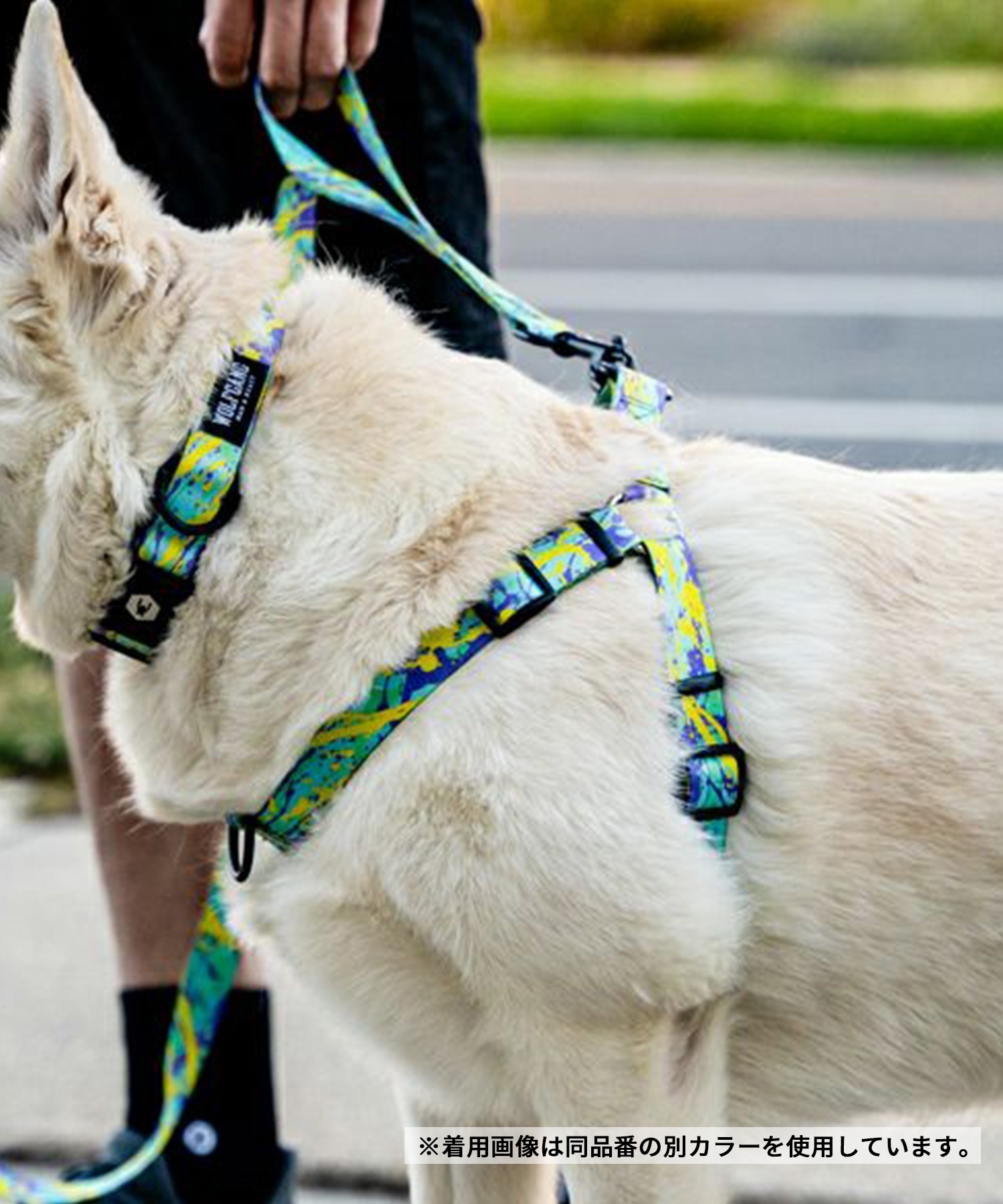 WOLFGANG ウルフギャング 犬用 ハーネス DigiFloral Harness Lサイズ 中型犬用 大型犬用 胴輪 デジフローラル ピンク系 WH-003-96(PK-L)