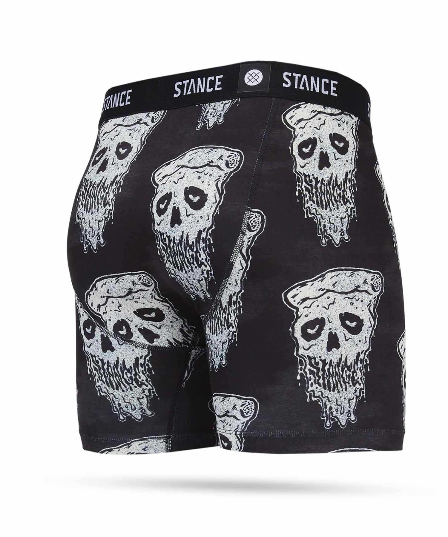 STANCE スタンス メンズ ボクサーパンツ PIZZA FACE POLYESTER BLEND BOXER BRIEF M803A24PIZ(BK/WT-S)