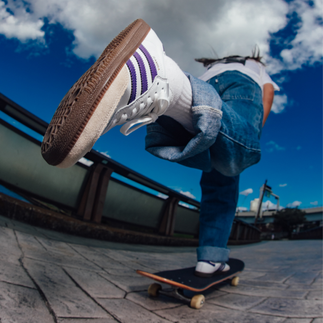 国内配送★adidas★SAMBA ADV 限定カラー23-30cm 残りわずか ムラサキスポーツ限定カラー登場！】adidas skateboarding