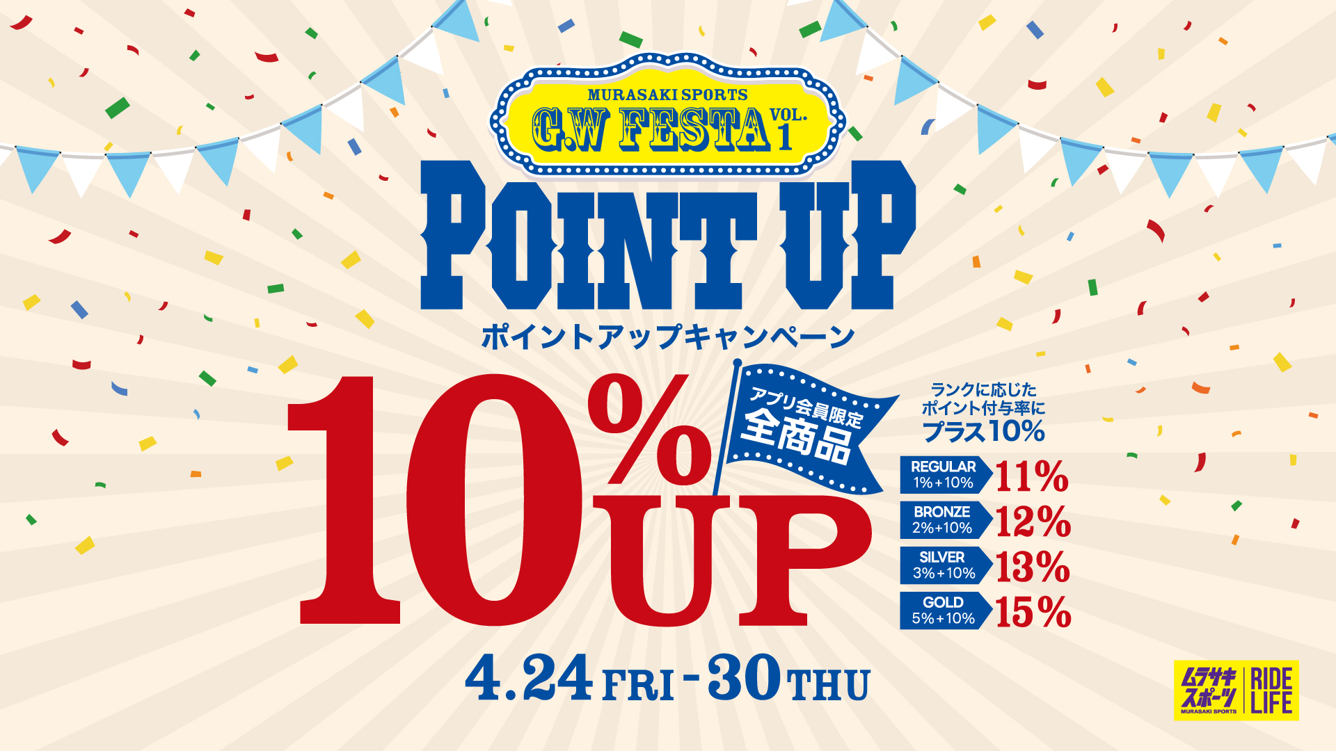 GW FESTA 第１弾 ポイントアップキャンペーン