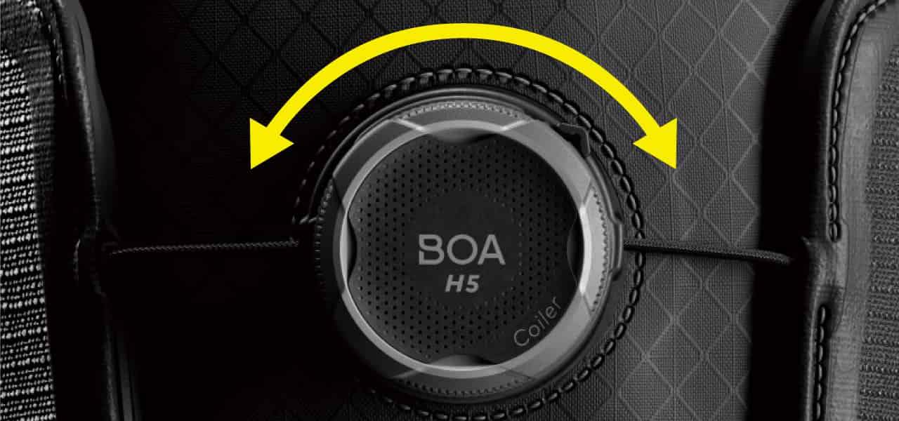 H5 BOA Fit System 微調節可能＆両方向回転