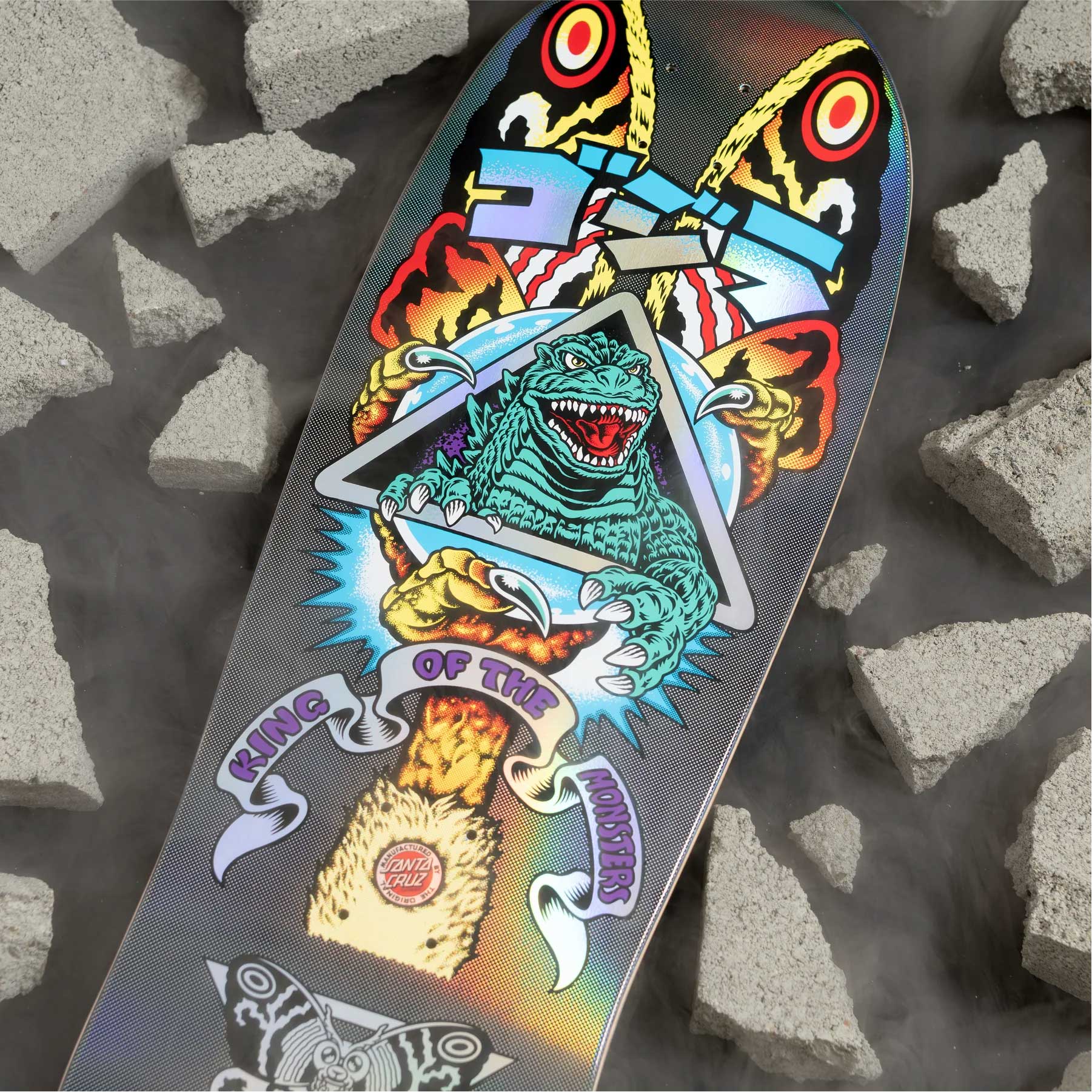 楽天市場】スケートボード Santa Cruz x Godzilla サンタ