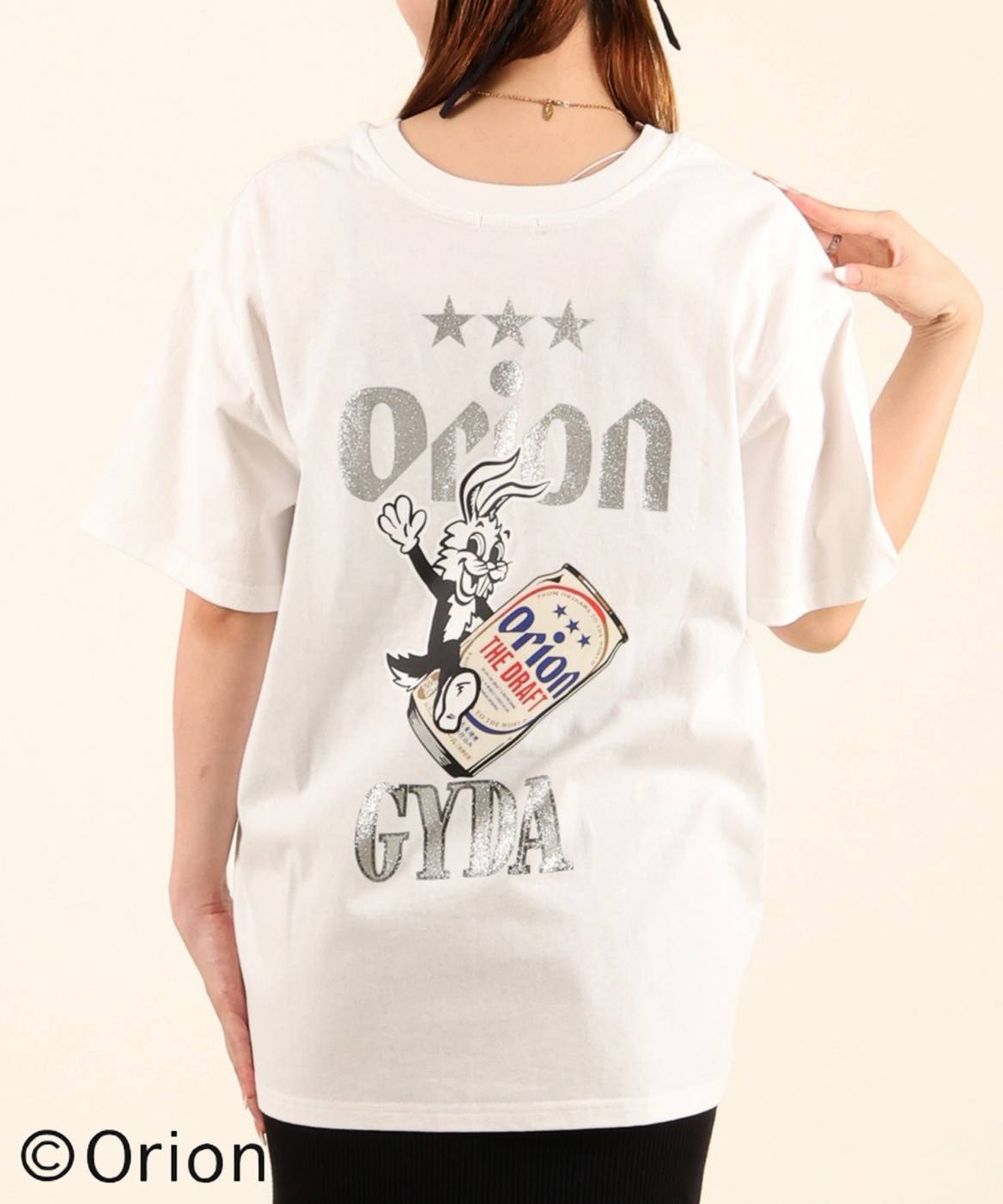 ORION×GYDA BIG T/S O.WHT