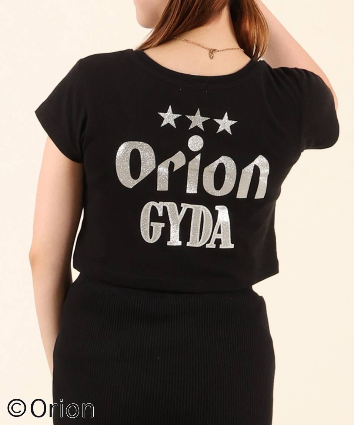ORION×GYDA ショートT/S BLK