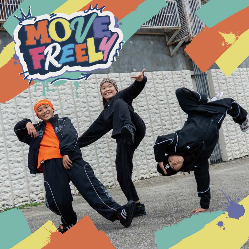 MOVE FREELY − 自由に楽しむキッズダンス×アクションスポーツ
