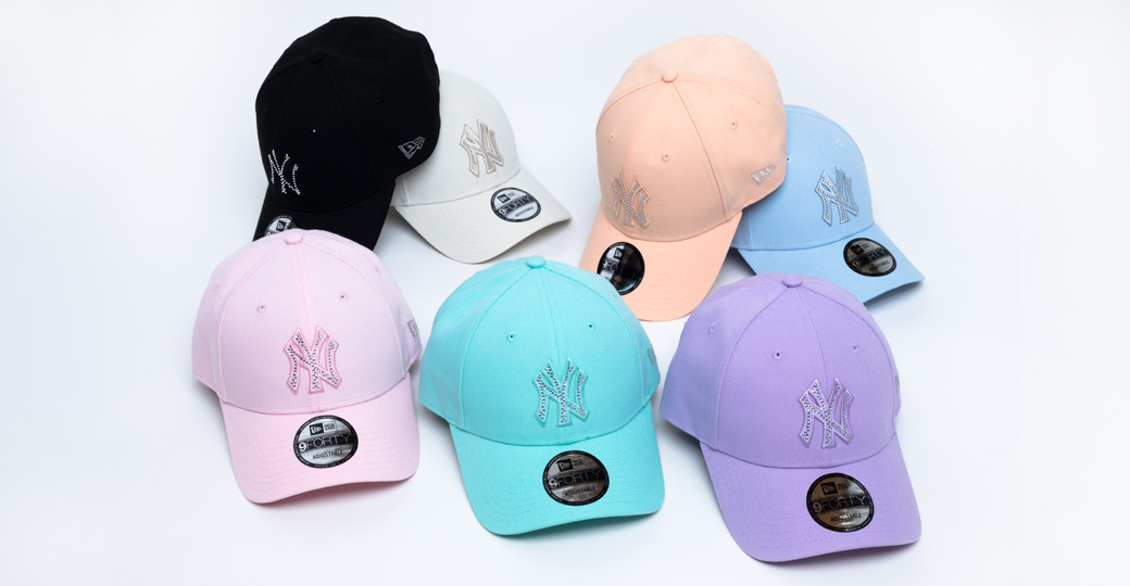 NEWERA×ムラサキスポーツ別注キャップ 9FORTYラインストーン