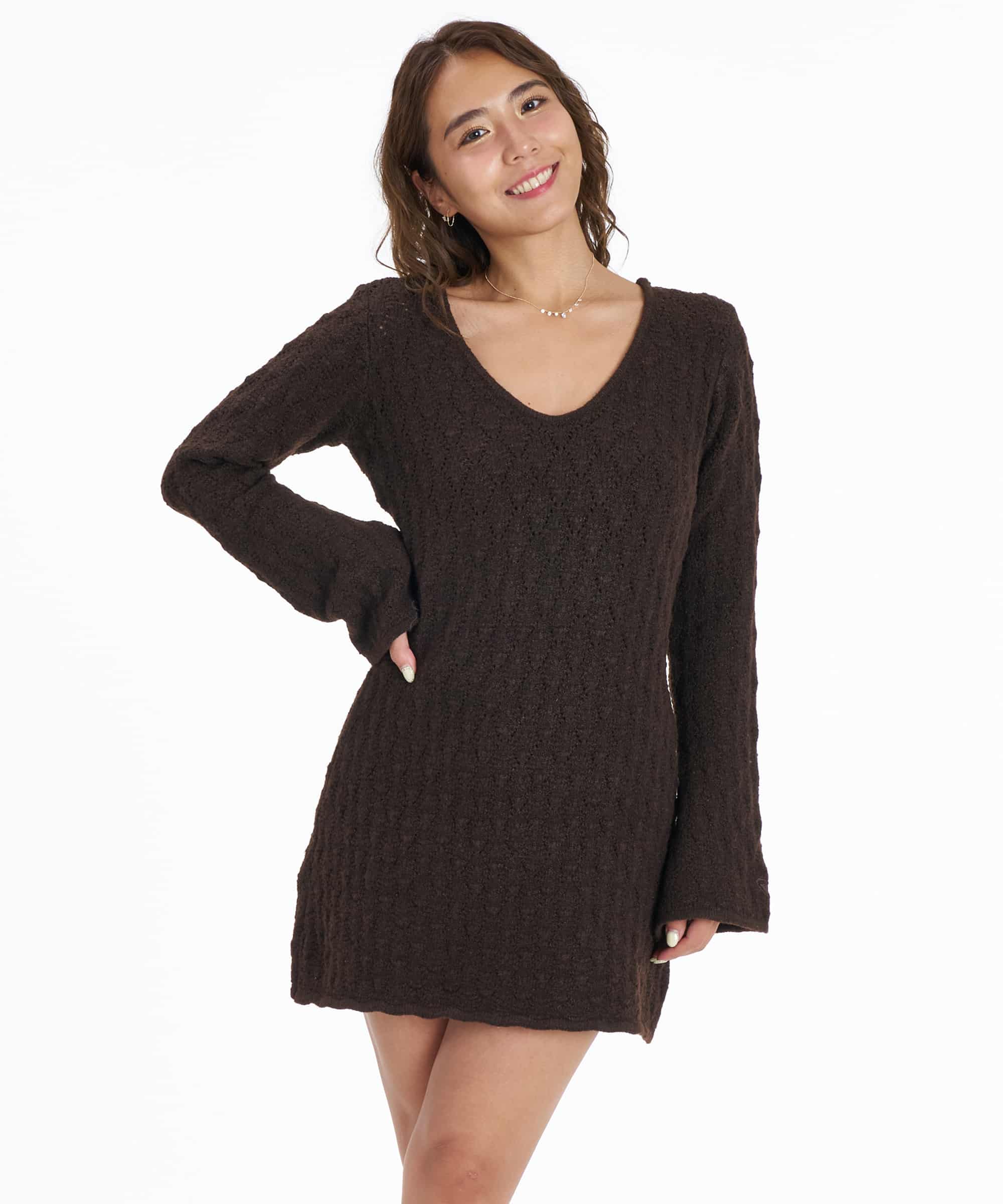 KNIT DRESS（BRN）
