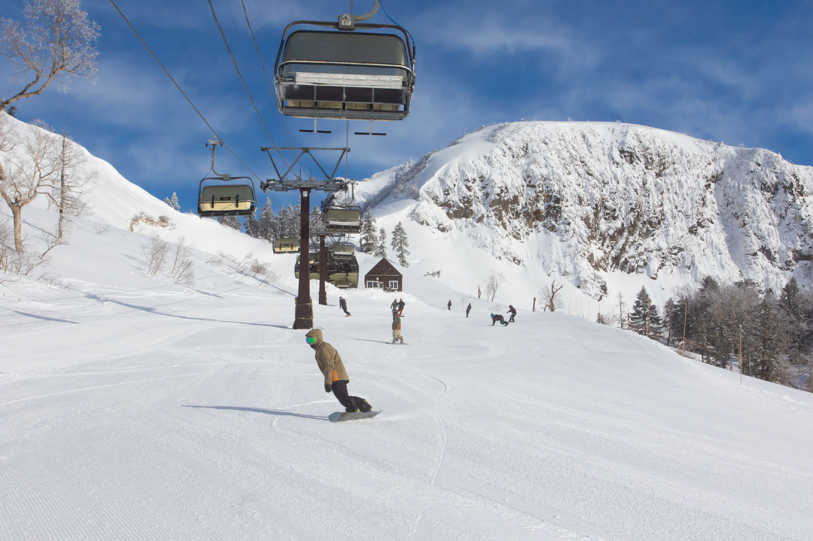 ゲレンデの広大な景色