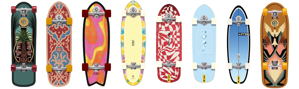 YOW SURF SKATE ヤウ スケートボード TIE DYE 33” GABRIEL