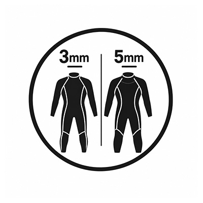 3mm・5mmウェットスーツの違い