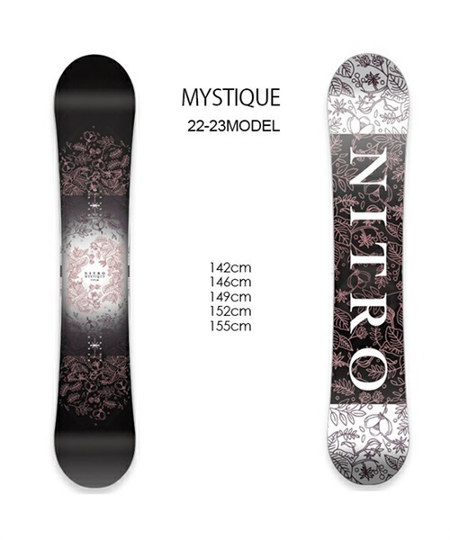 スノーボードNITRO MYSTIQUE 146cm スノーボード レディース - www