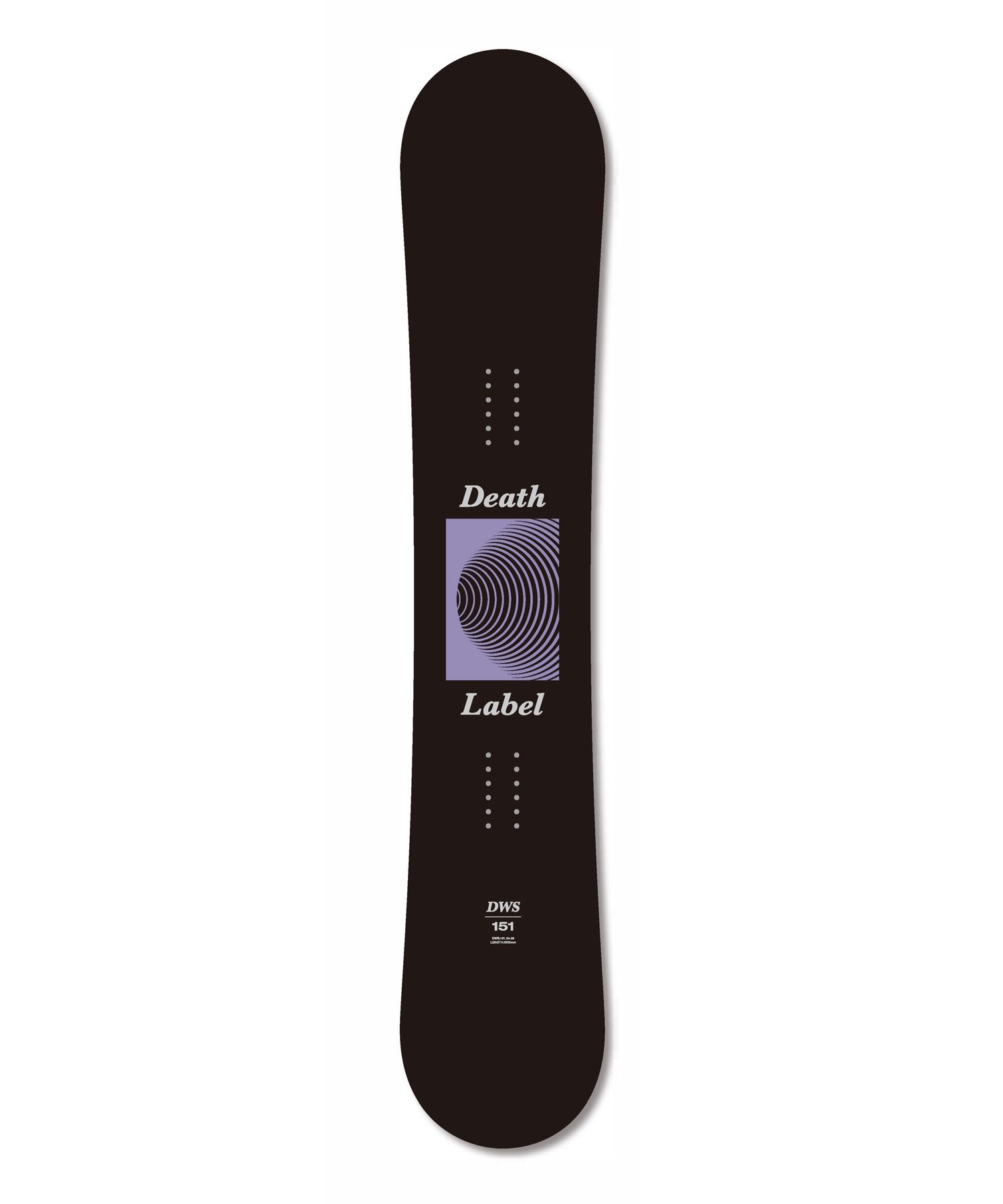 セットアイテム対象 DEATHLABEL デスレーベル スノーボード 板 ユニセックス DWS ムラサキスポーツ 24-25モデル LL B8(BLK-137cm)
