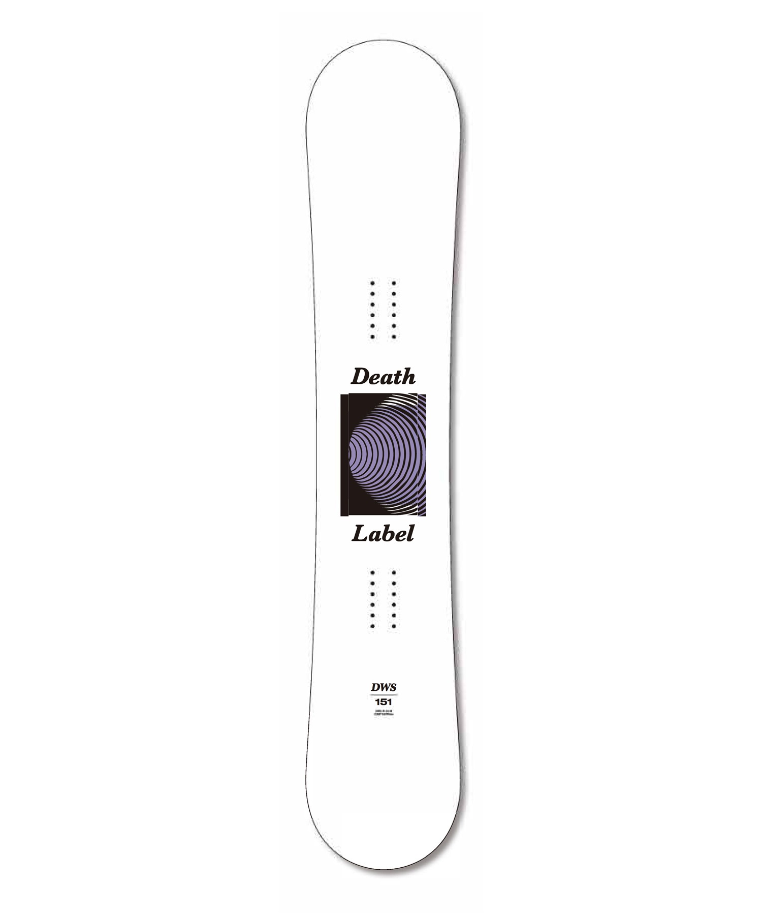 セットアイテム対象 DEATHLABEL デスレーベル スノーボード 板 ユニセックス DWS ムラサキスポーツ 24-25モデル LL B8(WHT-137cm)