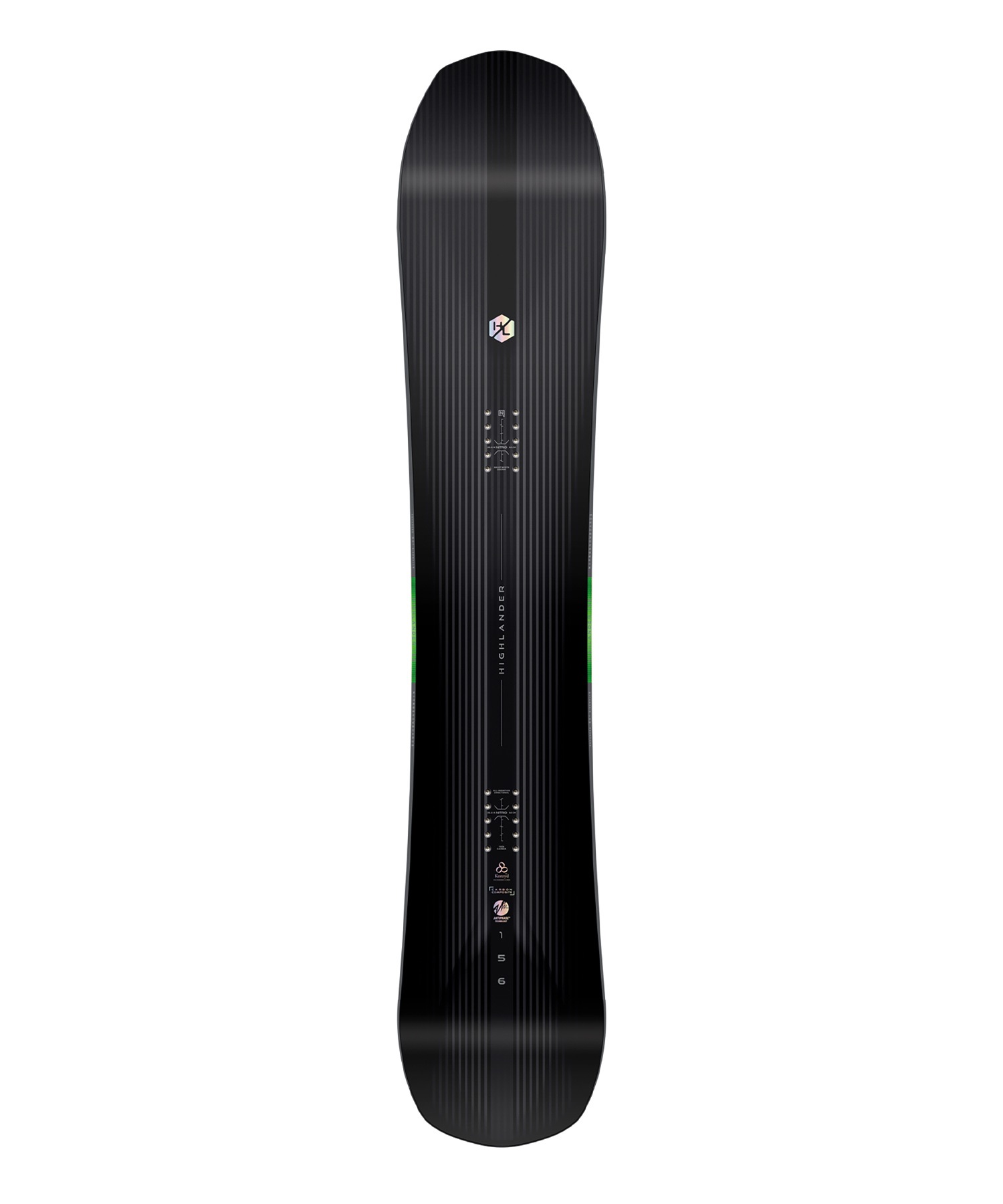 黒いスノーボード ノーズ広形状 NITRO ナイトロ ハイランダー スノーボード 板 メンズ 24-25 LL A26