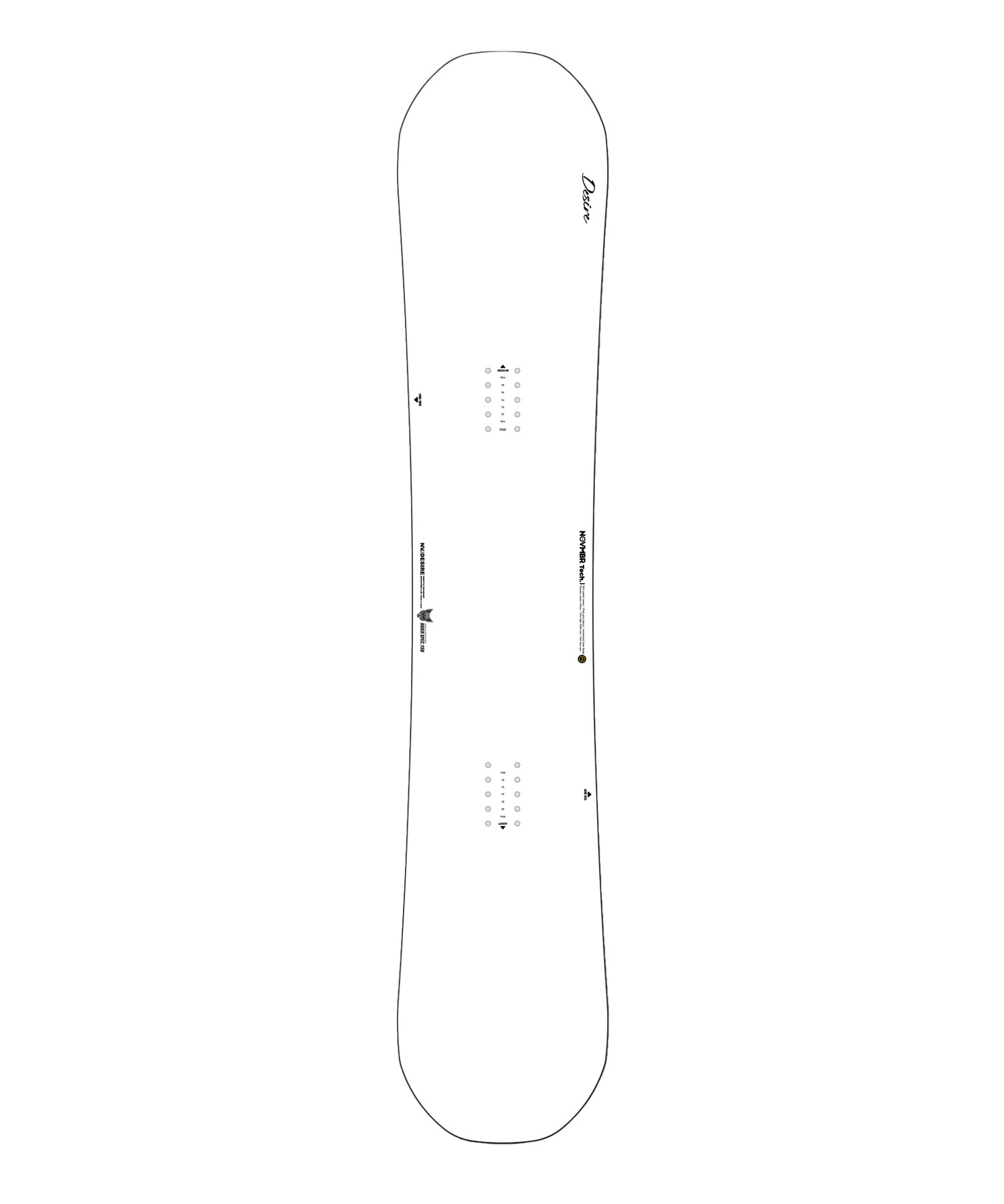 【早期購入】NOVEMBER ノベンバー スノーボード 板 メンズ DESIRE-RS ムラサキスポーツ 24-25モデル LL B29(ONECOLOR-147cm)