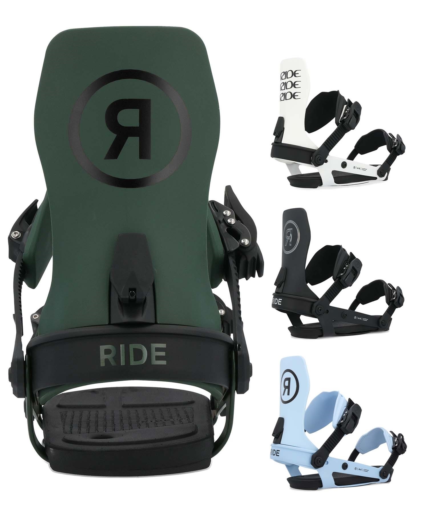 【早期購入】RIDE ライド スノーボード バインディング ビンディング メンズ A-6 ムラサキスポーツ 24-25モデル LL A26(MATCHA-M)