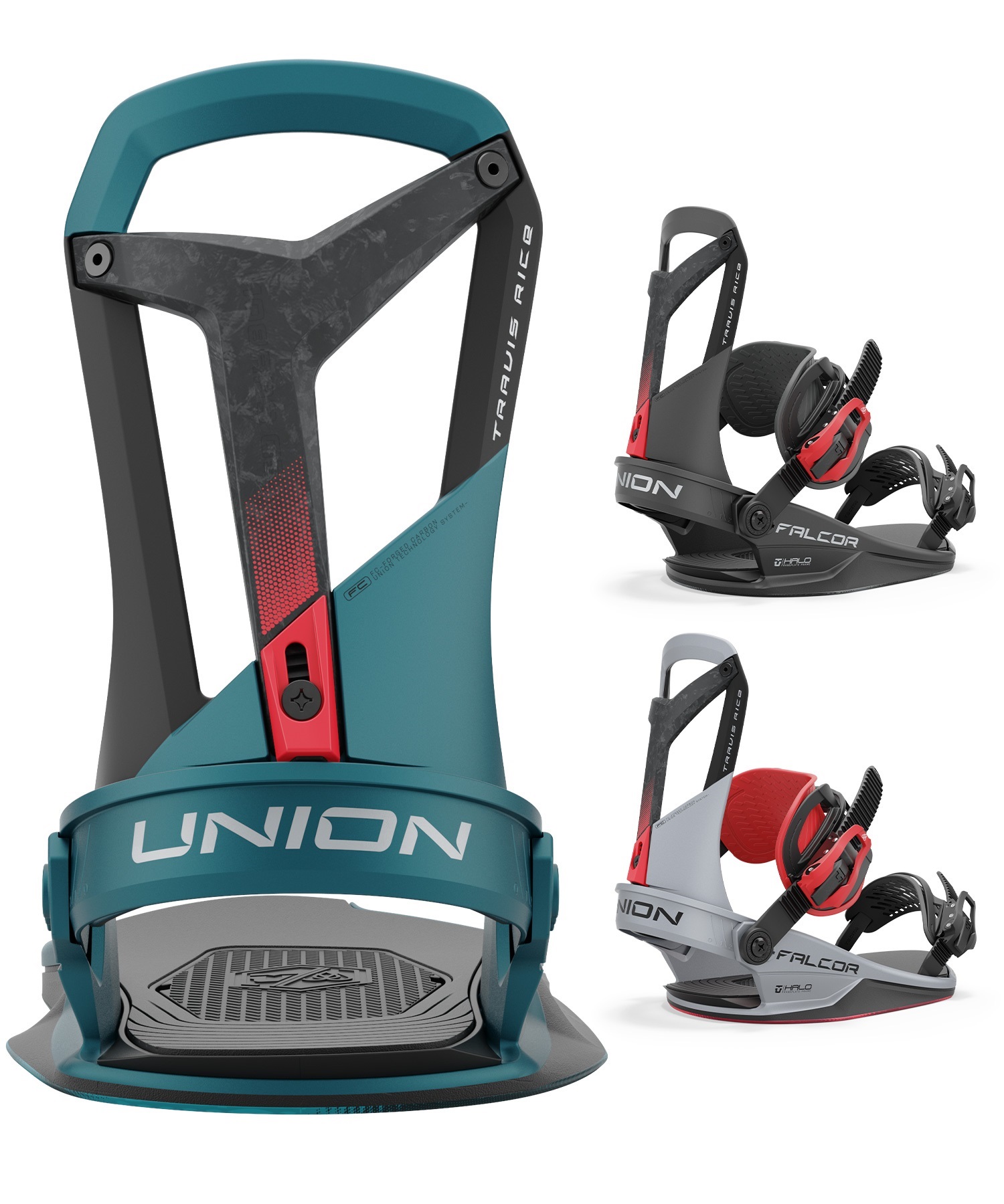 【早期購入】UNION ユニオン スノーボード バインディング ビンディング メンズ トラビス・ライス FALCOR ムラサキスポーツ 24-25モデル LL A19(TEAL-S)