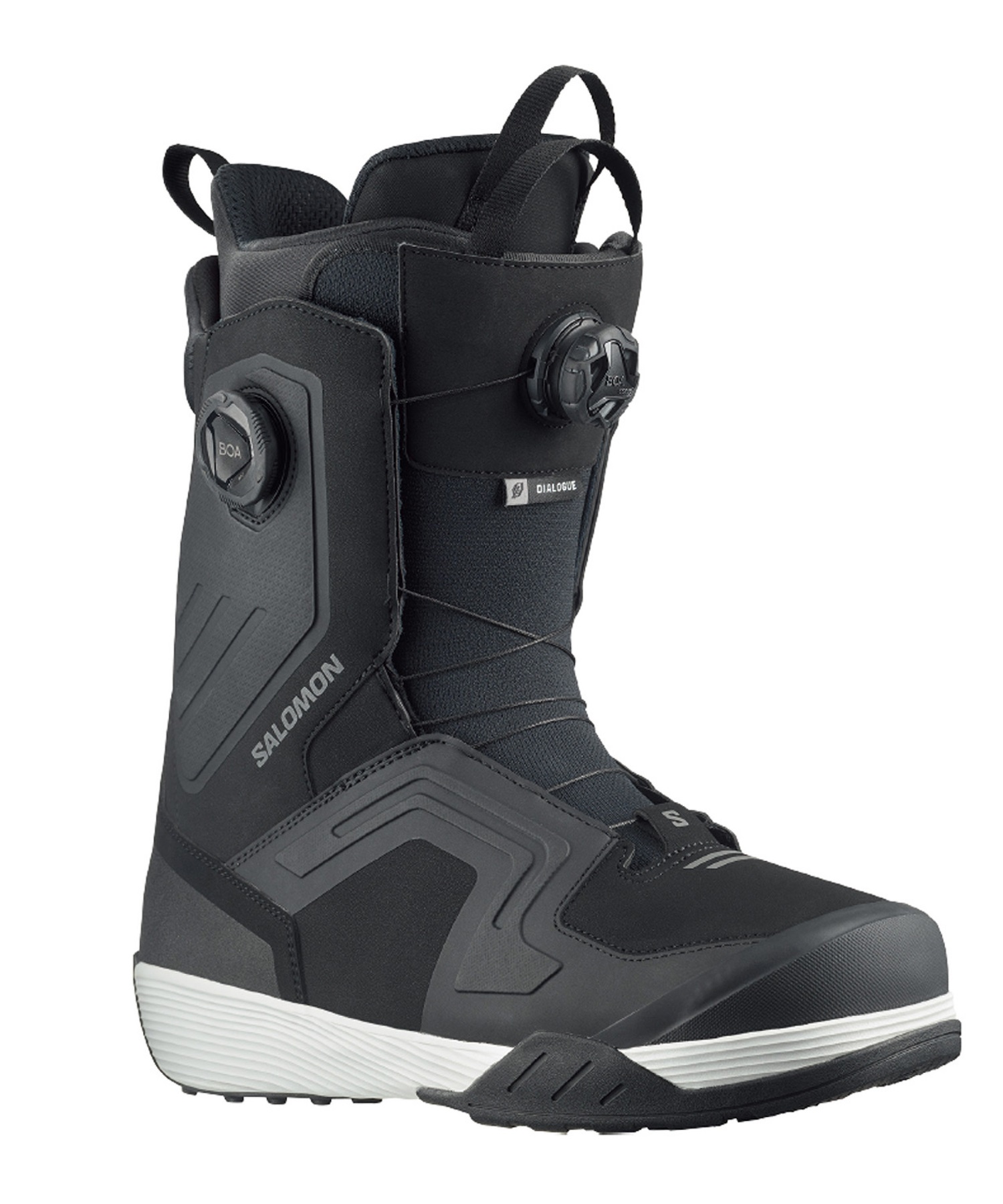 スノーボード ブーツ メンズ SALOMON サロモン DIALOGUE DUAL BOA WIDE 23-24モデル ムラサキスポーツ KK C2(Black-25.0cm)