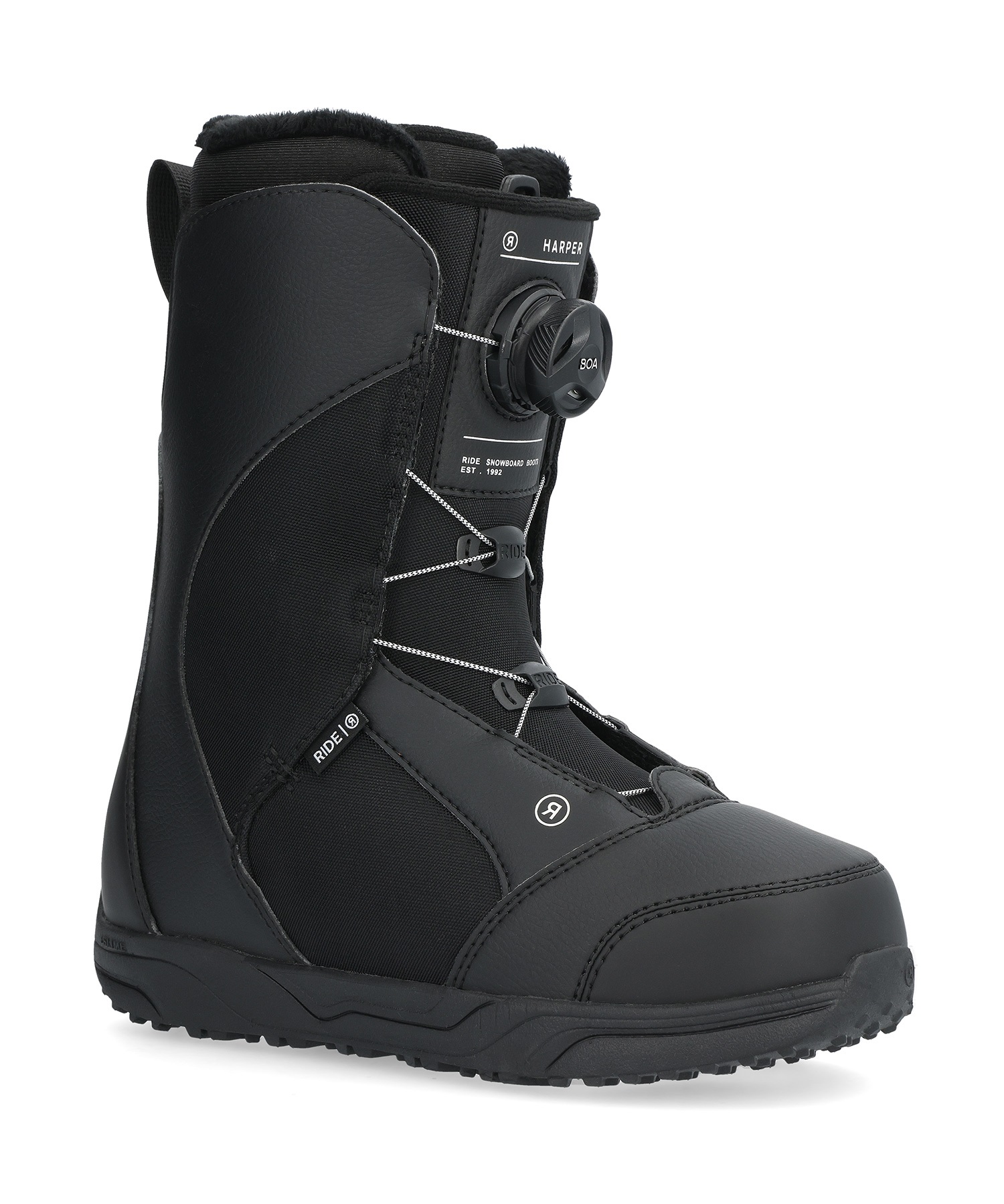 RIDE ライド スノーボード ブーツ レディース HARPER ムラサキスポーツ 24-25モデル LL A26(BLACK-22.0cm)