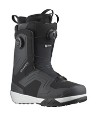 【早期購入】SALOMON サロモン スノーボード ブーツ メンズ ワイド DIALOGUE DUAL BOA WIDE ムラサキスポーツ 24-25モデル LL A19(BlackBlackWhite-25.0cm)