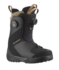 SALOMON サロモン スノーボード ブーツ レディース KIANA DUAL BOA ムラサキスポーツ 24-25モデル LL A19(BlackBlackSepiaTint-22.0cm)