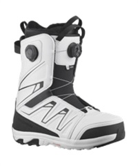 【早期購入】SALOMON サロモン スノーボード ブーツ メンズ LAUNCH BOA SJ BOA ムラサキスポーツ 24-25モデル LL A19(BlackWhiteBlack-25.0cm)