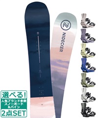 ☆スノーボード＋バインディング 2点セット NIDECKER ナイデッカー Ora SALOMON サロモン RHYTHM 23-24モデル ムラサキスポーツ(139cm-White-S)