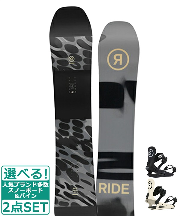 ☆スノーボード＋バインディング 2点セット RIDE ライド MANIC RIDE ライド R22040110 C-2 23-24モデル ムラサキスポーツ