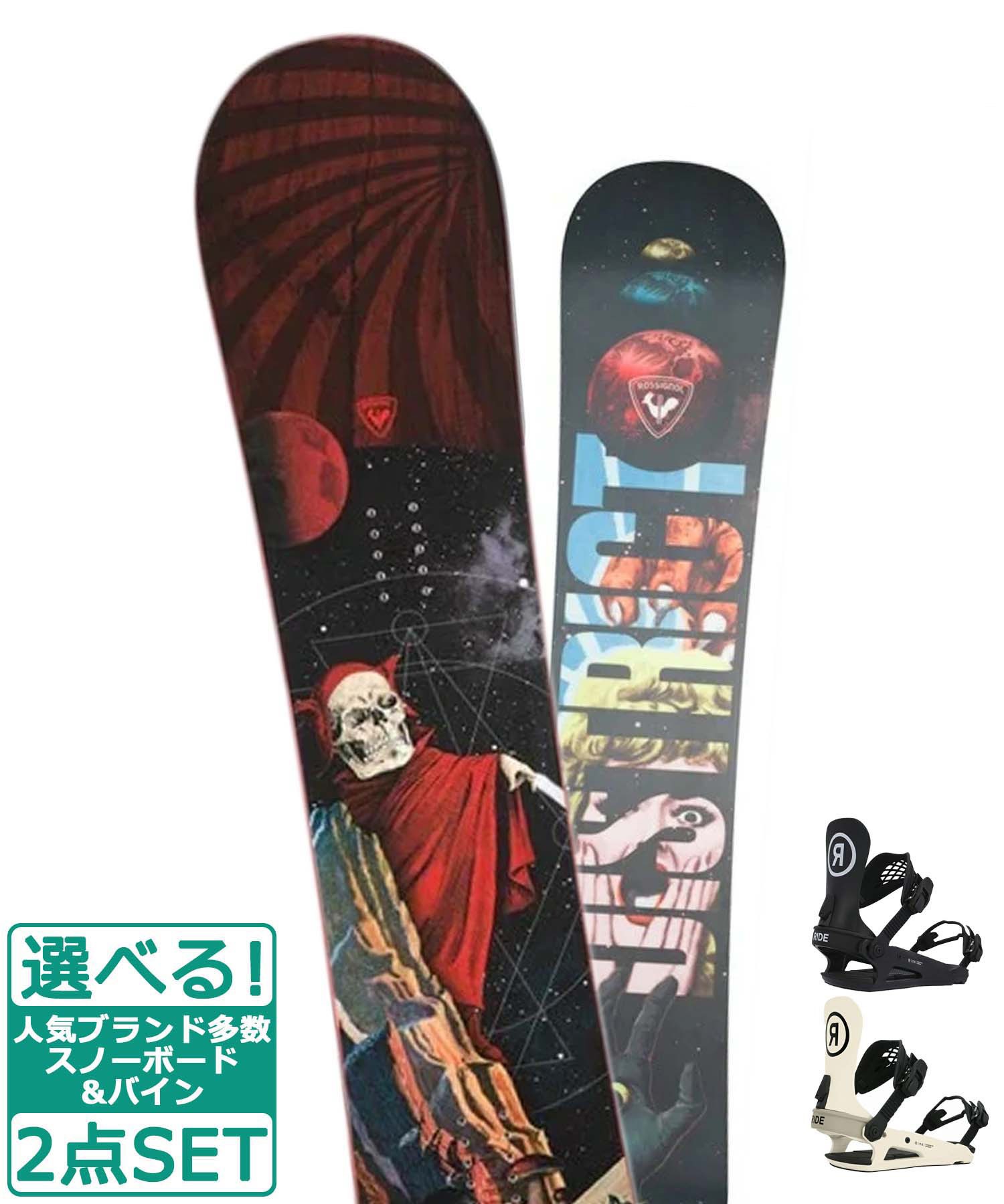 ☆スノーボード＋バインディング 2点セット ROSSIGNOL ロシニョール DISTRICT COLOR RIDE ライド R22040110 C-2 23-24モデル ムラサキスポーツ(146cm-BLACK-M)