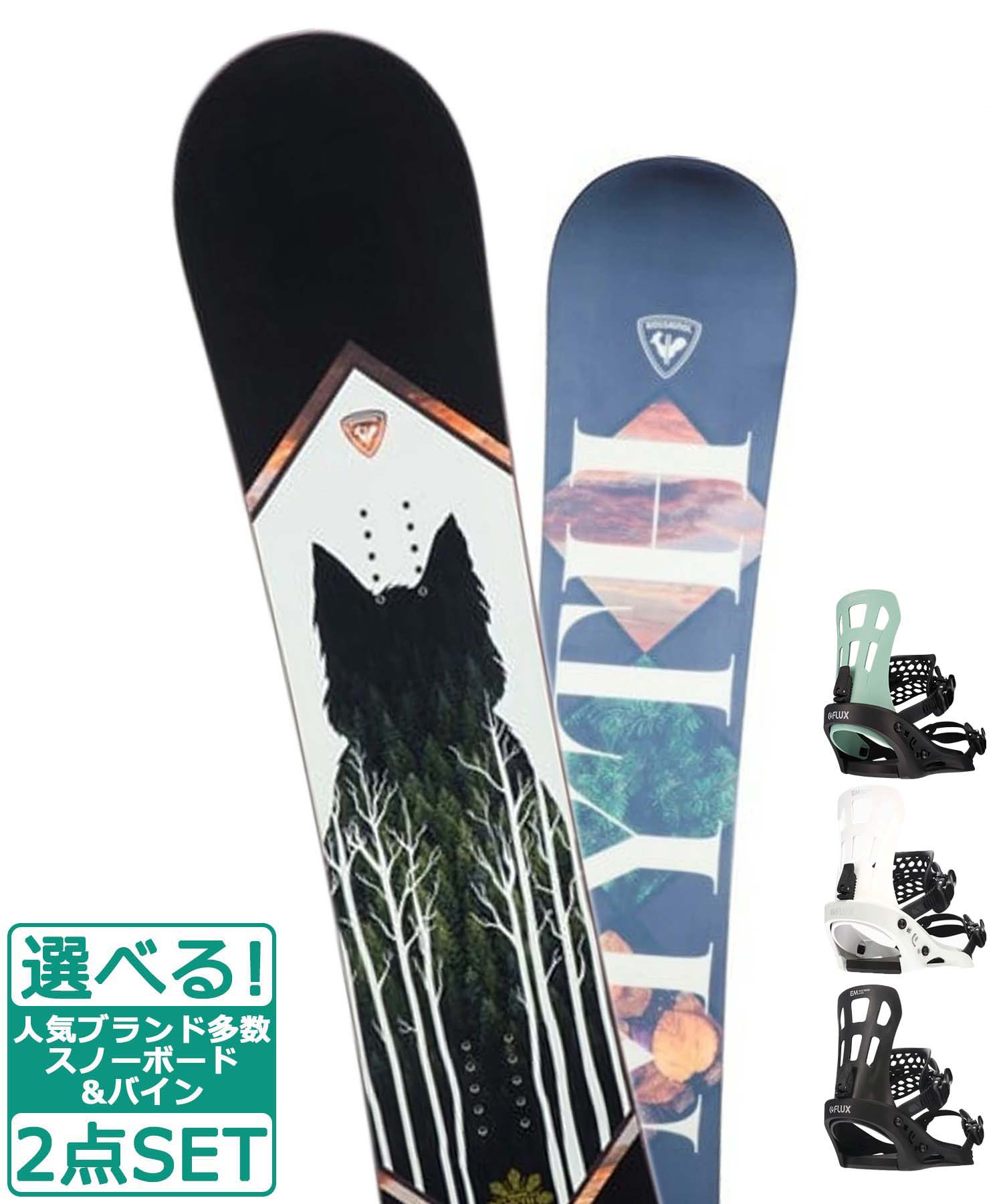 ☆スノーボード＋バインディング 2点セット ROSSIGNOL ロシニョール MYTH  FLUX フラックス EM 23-24モデル ムラサキスポーツ(153cm-WHITE-S)